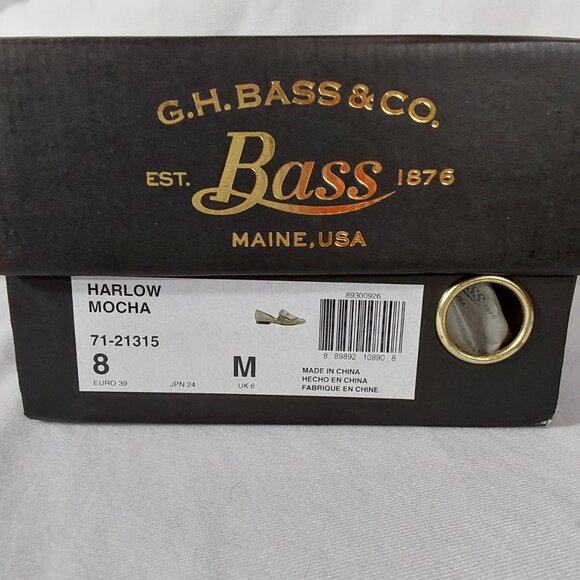 NEW! G.H. Bass & Co "Harlow" D'orsay Flat Metallic Brown Suede Weejuns - 8 - Picture 13 of 13